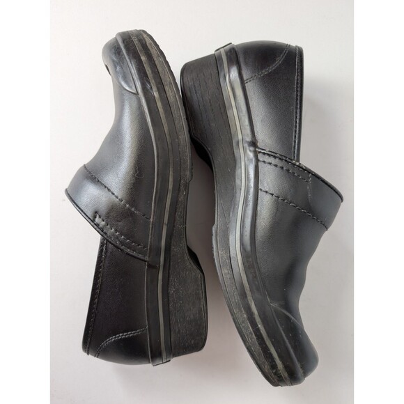 Dansko Volley Black Leather Rubber Bumper Toe 8.5 US 39 EU Comfort Professional - Picture 8 of 14